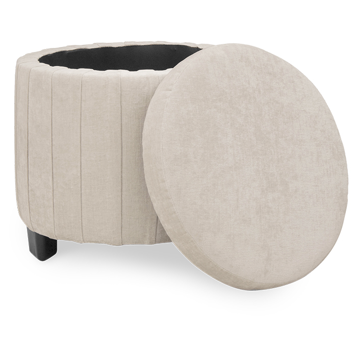 Ottoman Tela Taupe Rik | Sillones y Ottomanes | salas